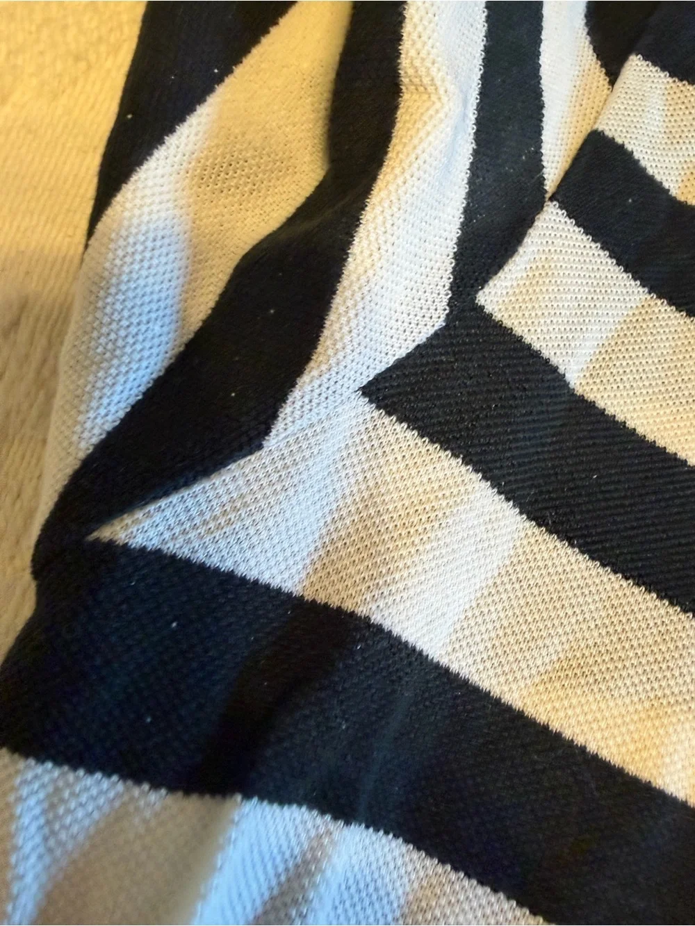 Men's Black & White Striped Polo Shirt XXLT New Ralph Lauren Classic Big & Tall
